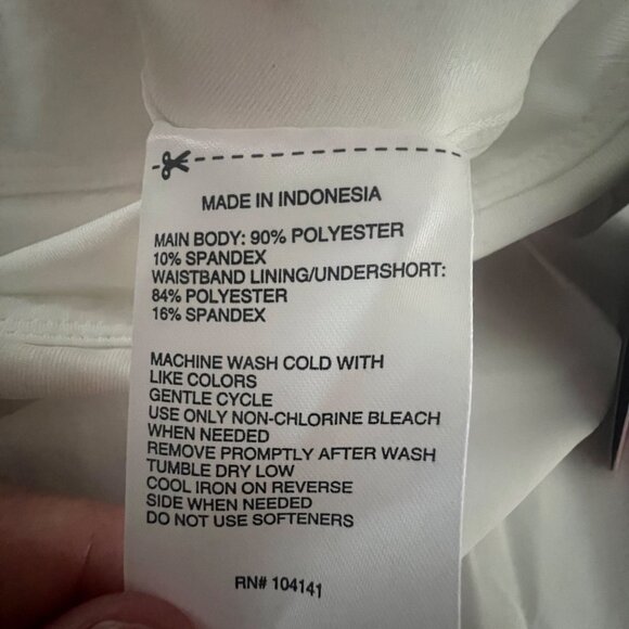 DSG Womens Performance Mid-Rise Skort With Built-In‎ Short White XL - Picture 8 of 9